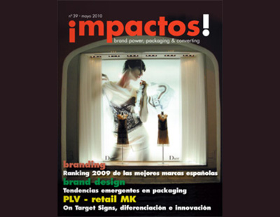 Portada en la revista Impactos plv retail marketing escaparatismo Portada en la revista Impactos plv retail marketing escaparatismo